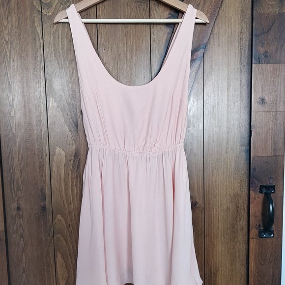 Nasty Gal Sweet Suspense Dress Peach S - Picture 2 of 4